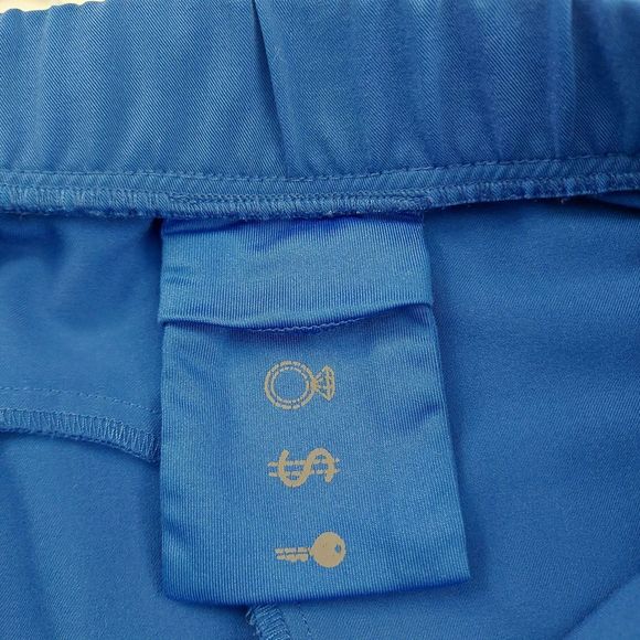 Figs Scrub Pants Womens Small Royal Blue Straight Leg Uniform Work Comfort - Picture 10 of 10